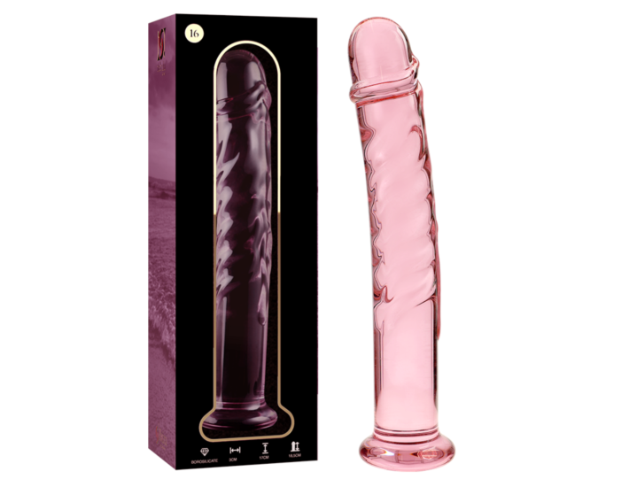 Dildo in vetro Rosa Nebula