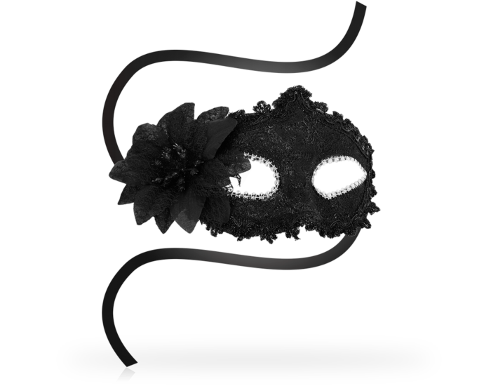 Maschera veneziana nera
