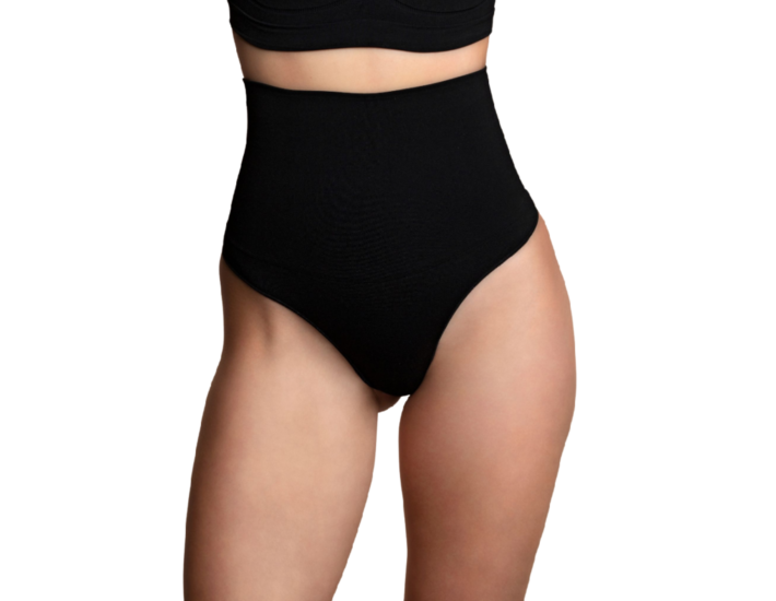 Tanga modellante senza cuciture nera