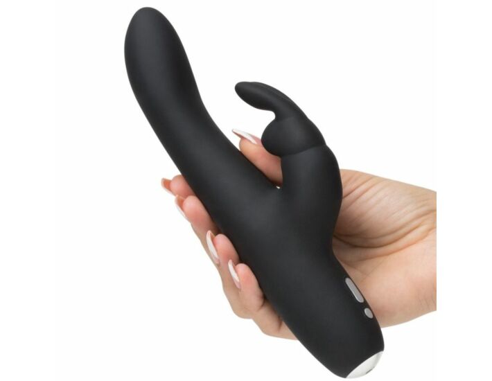 Cinquanta sfumature di ragazza grigia avida vibrador con coniglio