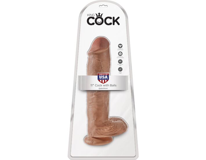 Pene realistico del pene reale con mulatto testicoli 28 cm
