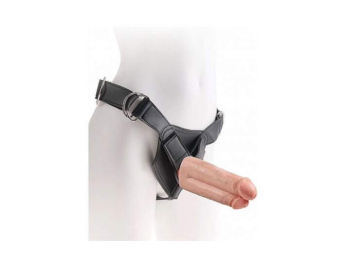 Pettorina con doppio pene 19 cm