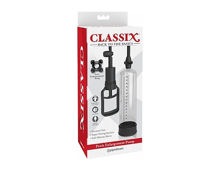 Pompa per lo sviluppo del pene Classix - trasparente