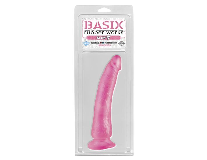 Penna gelatina Basix slim rosa 19 cm