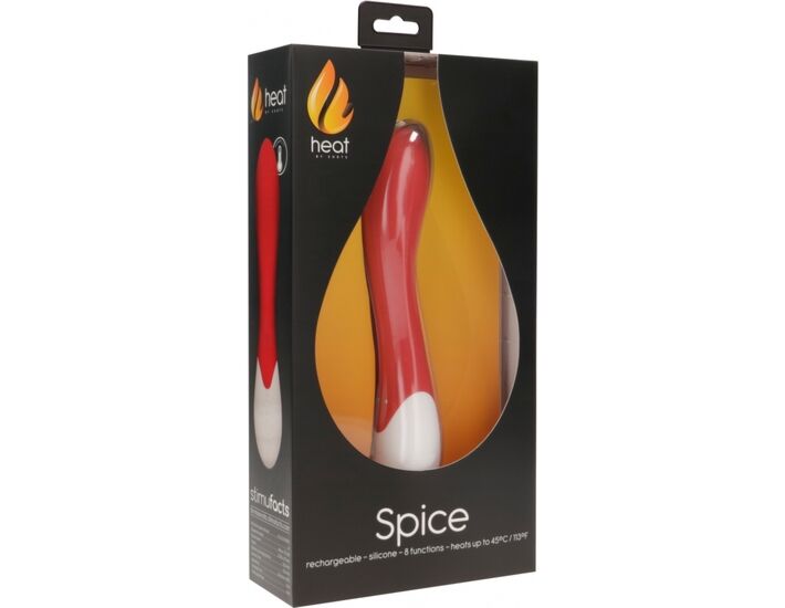 Spice - vibratore di calore punto g ricaricabile - rosso