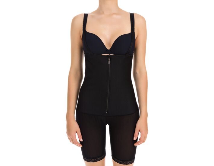 Corset látex shape culotte negro