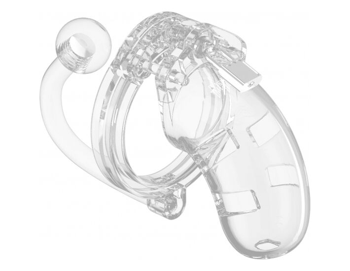 Gabbia maschio con spina da 9 cm - trasparente