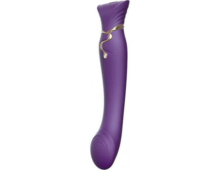 Zalo queen kit vibratore cleopatra con calore - viola