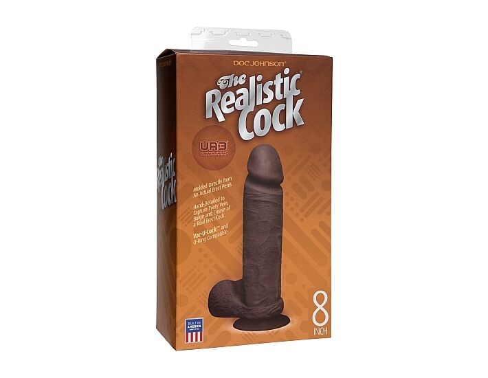The realistic pene realistico ur3 negro 21cm