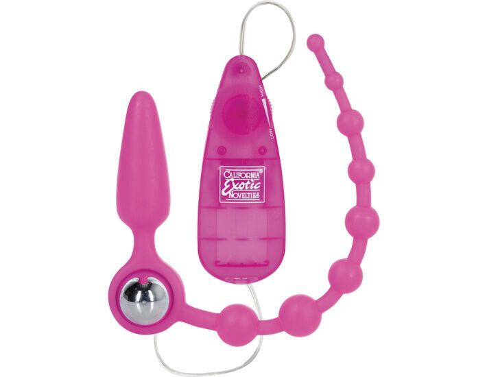 Bottino chiama bottino doppio coraggio perline anali rosa silicone