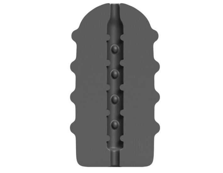 Masturbatore Bumpy Nero 17 cm