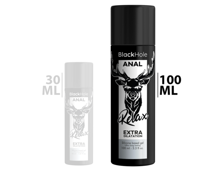 Buco Nero Rilassante Anale - Lubrificante al Silicone per Dilatazione Anale da 100 ml