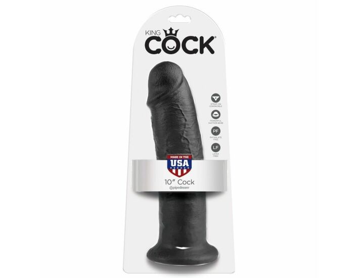 King cock 10 &#39;pene negro 254 cm