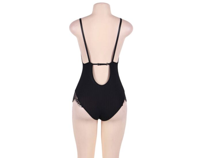 Body con Piume Trasparenti