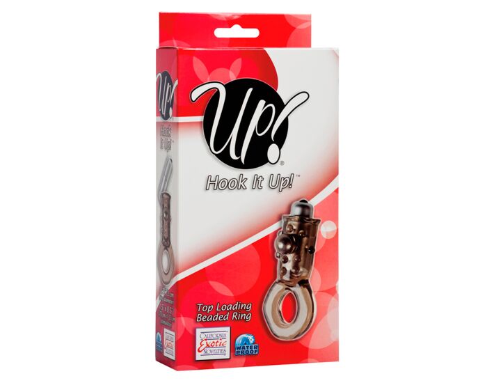 Su! caricamento dall&#39;alto in rilievo anillo vibrador gris