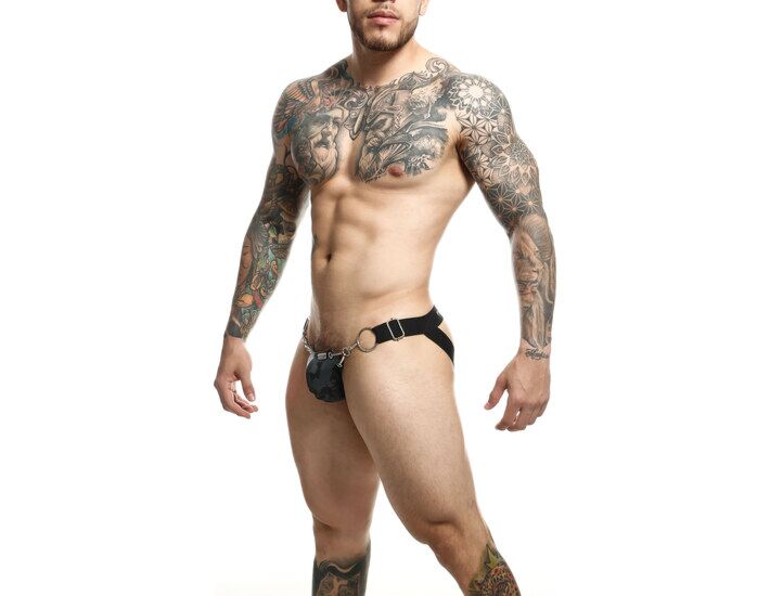 DNGEON Snap Jockstrap Grigio - Jockstrap per uomo