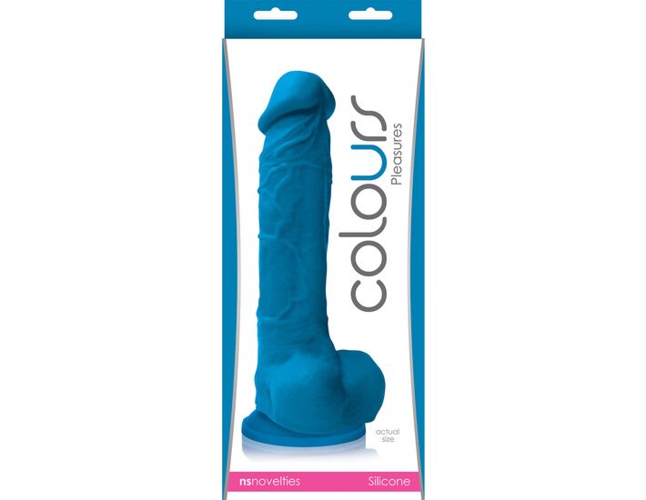 Dildo piacere colori 8 pollici azul