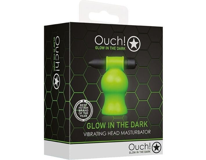 Ahi! Masturbatore con Vibrazione Fluorescente - Glow in the Dark