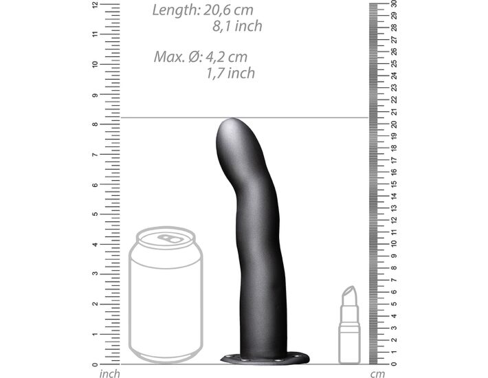 Ouch - Cinghia cava curva metalizzata - 8'' / 20 cm