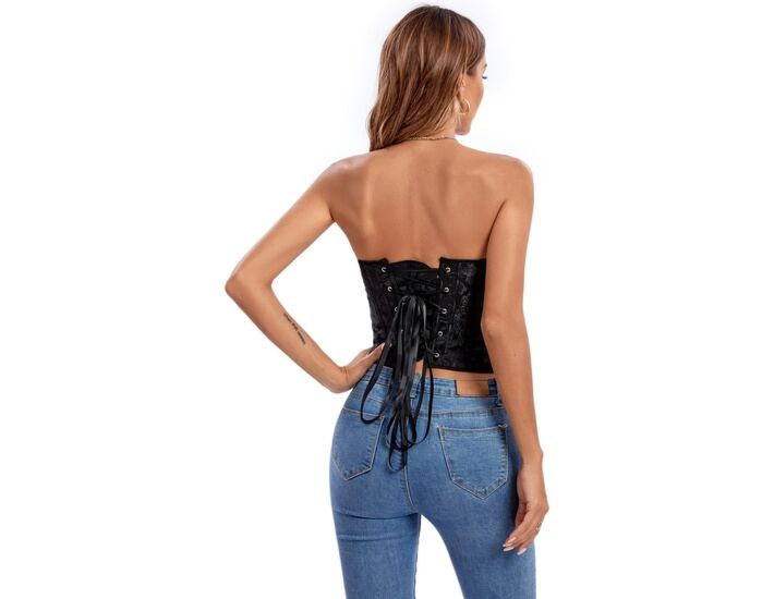 Corset Sensuale in Ebano - Taglia S
