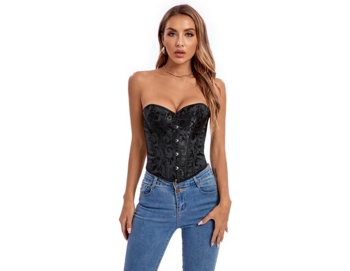 Corset Sensuale in Ebano - Taglia S
