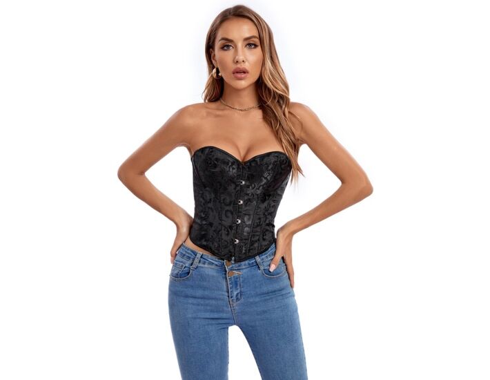 Corset Sensuale in Ebano - Taglia S