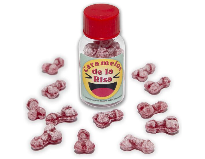 Caramella Sorriso Pene Fragola-Ciliegia