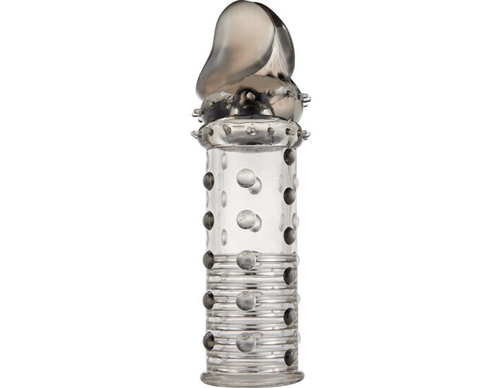 Manicotto del pene grigio con borchie elettriche