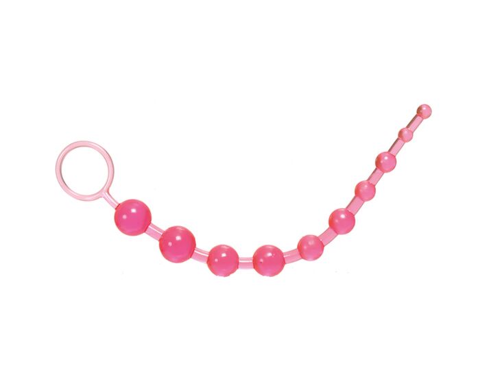 Palline anali in silicone rosa