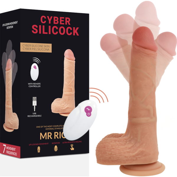 Vibratore Cyber Silicock Mr Rick con telecomando e 20.9 cm