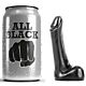Dildo ALL BLACK 9 cm in silicone compatto
