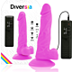 Dildo Diversia 18 cm con vibrazione e connessione doppia