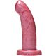 Dildo Curvo Rosa Dorato - Piacere Dorato