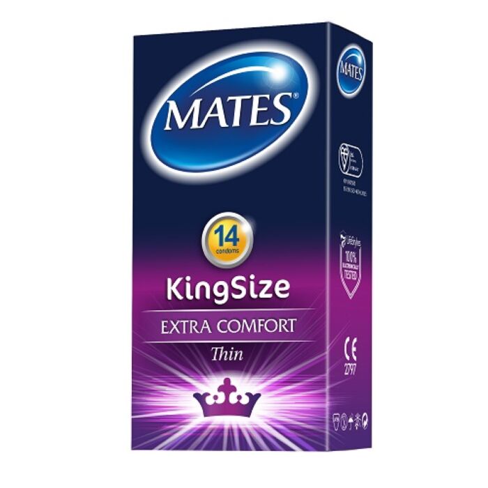 Preservativi Mates King Size 14 Pezzi Larghezza Ampia Preservativi Mates King Size 14 Pezzi Larghezza Ampia