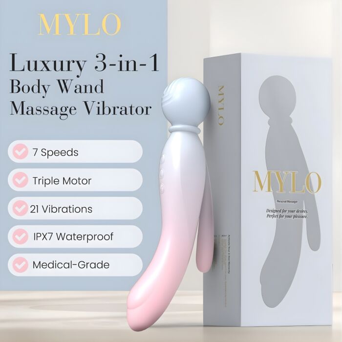 Massaggiatore Wand MYLO 3-in-1 Body Wand Massager Massaggiatore Wand MYLO 3-in-1 Body Wand Massager