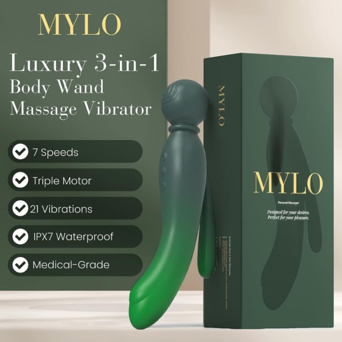 Massaggiatore Corpo MYLO 3-in-1 con 7 modalità di vibrazione Massaggiatore Corpo MYLO 3-in-1 con 7 modalità di vibrazione