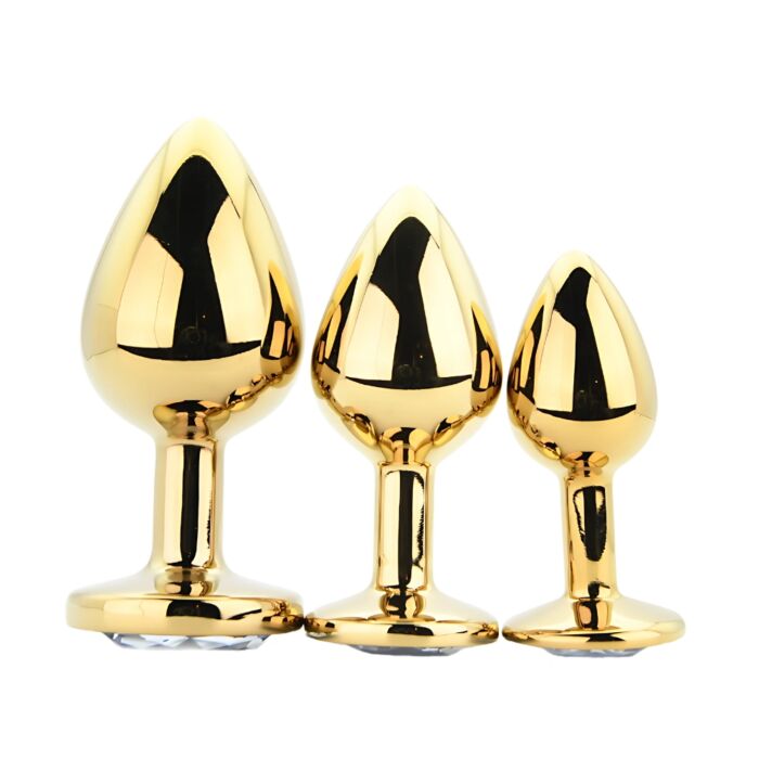 Butt Plug Toosh Set di 3 con base preziosa Butt Plug Toosh Set di 3 con base preziosa