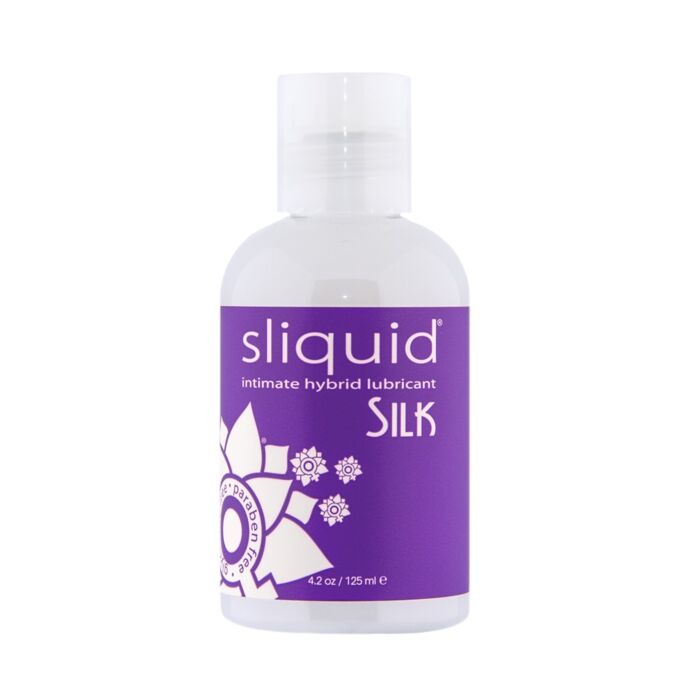 Lubrificante Sliquid Naturals Silk Hybrid 125 ml con effetto duraturo Lubrificante Sliquid Naturals Silk Hybrid 125 ml con effetto duraturo