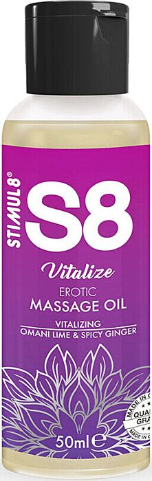 Olio da massaggio erotico STIMUL8 Vitalize 50 ml
