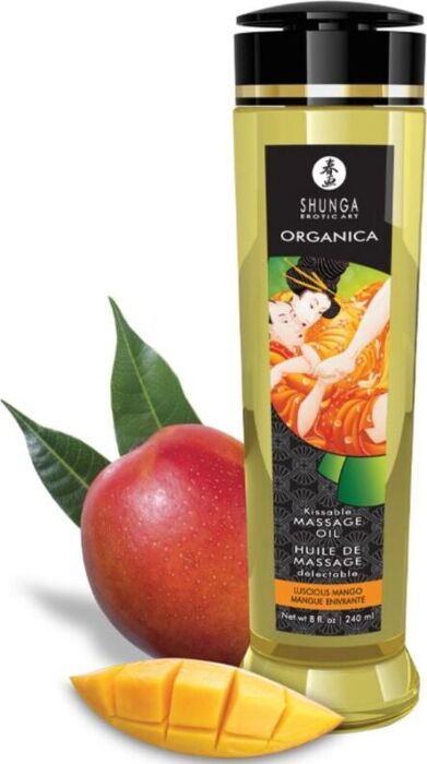 Olio Massaggio Shunga Mango 240ml - Sensualità Pura