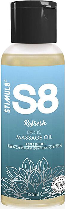 Olio da massaggio STIMUL8 S8 Refresh 125 ml Olio da massaggio STIMUL8 S8 Refresh 125 ml