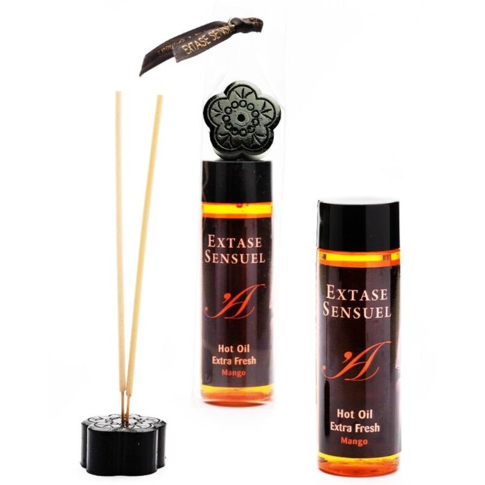 Olio Stimolante Extase Sensual Mango - 100 ml con effetto freddo-caldo