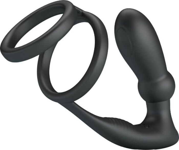 Anello Pene Pretty Love Emoni + Plug Anal Vibrante