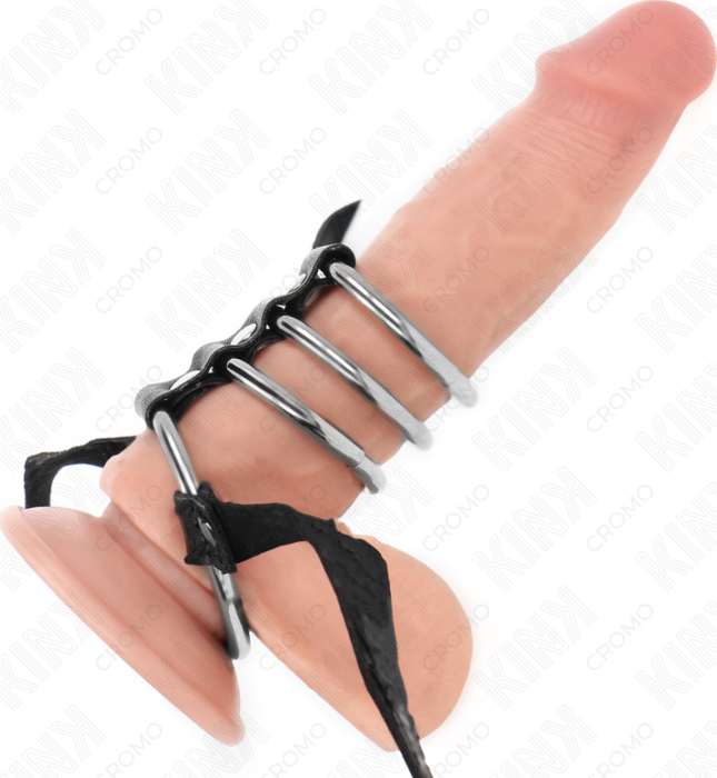 Anelli Pene KINK Ring Power con Cintura in Pelle Anelli Pene KINK Ring Power con Cintura in Pelle