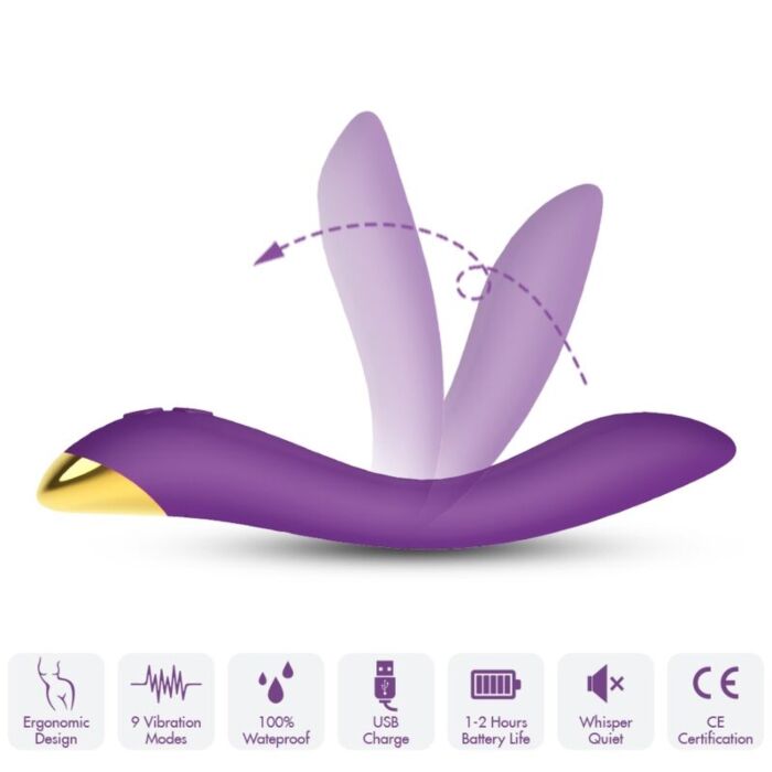 Vibratore Armony Flamingo con 9 modalità di vibrazione Vibratore Armony Flamingo con 9 modalità di vibrazione