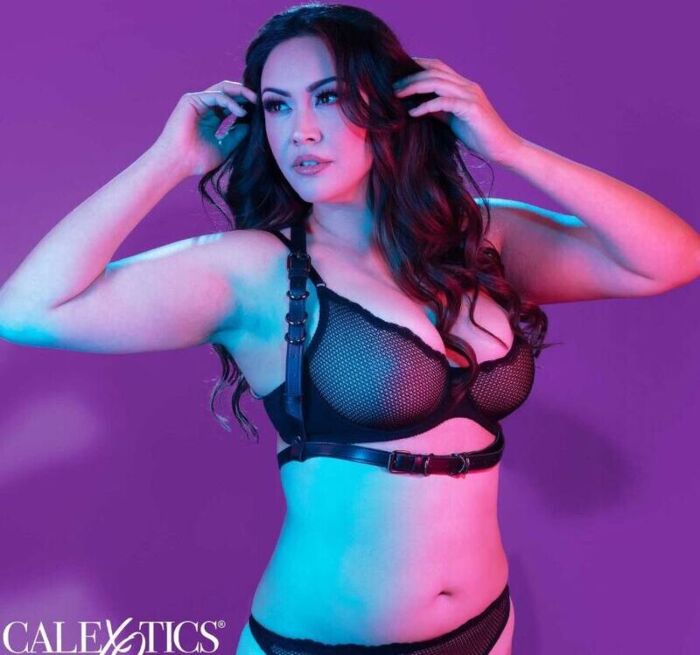 Arnés Halter CalExotics Euphoria Talla Grande Nero
