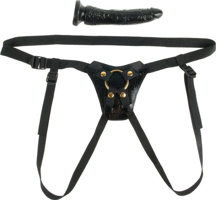 Harness dice Fetish fantasy gold