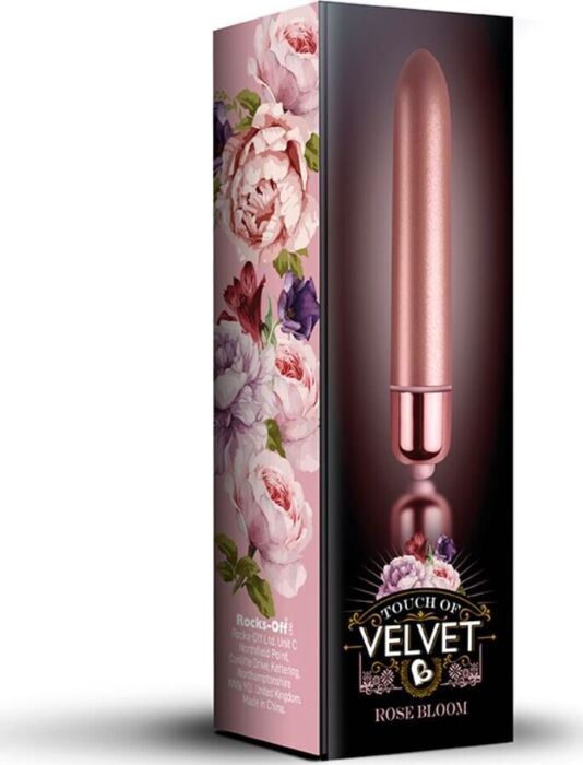Bala Vibradora Rocks-Off Touch of Velvet Rose Bloom Bala Vibradora Rocks-Off Touch of Velvet Rose Bloom