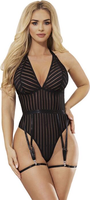 Body con Liguero Sublime 954154 Nero Elegante