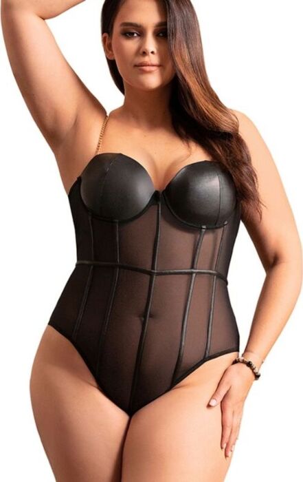 Bodysuit Subblime Tirantes Metallo Nero L/XL